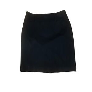 White House Black Market Black Pencil Skirt Career Business Size 2